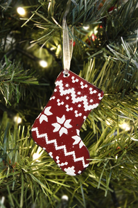 Christmas Stocking Decoration - Red