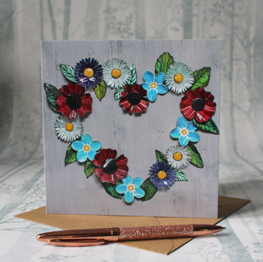 Floral Heart Card