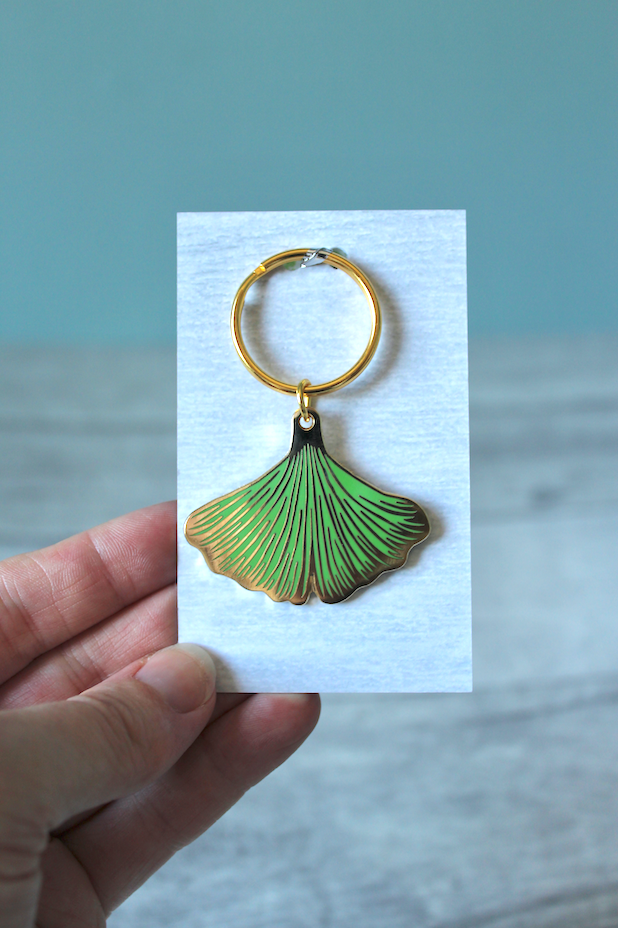 Ginkgo Keyring