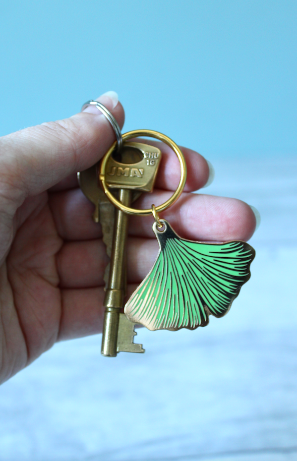 Ginkgo Keyring