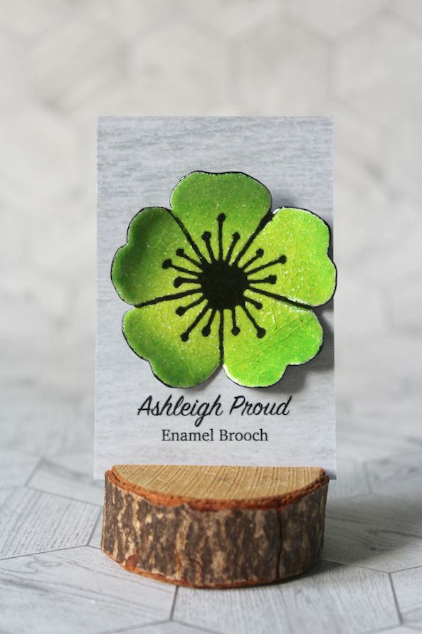 Green Anemone Brooch