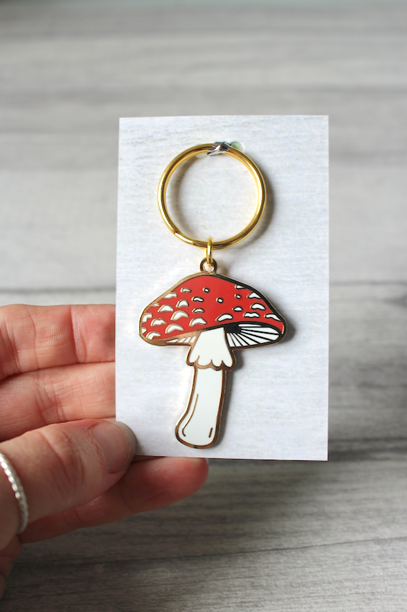 Mushroom Keyring