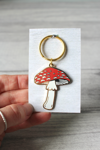 Mushroom Keyring