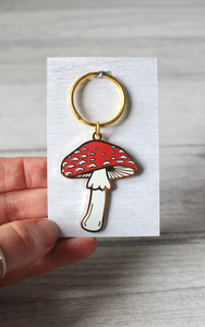 Mushroom Keyring