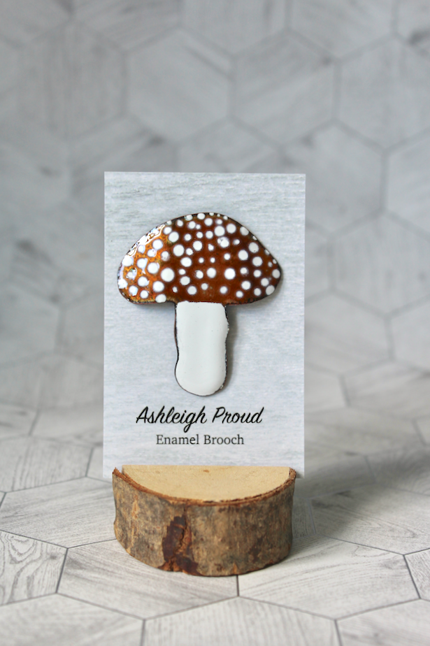 Panthercap Mushroom Brooch