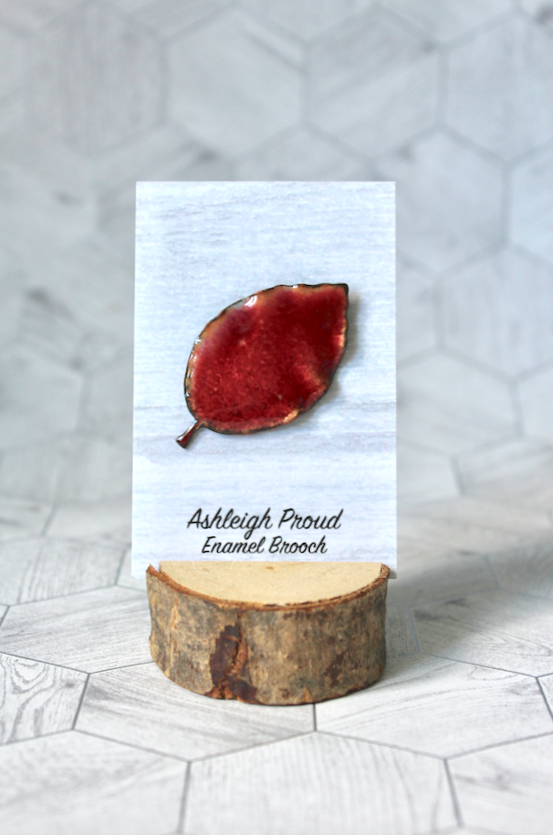Red Beech Brooch