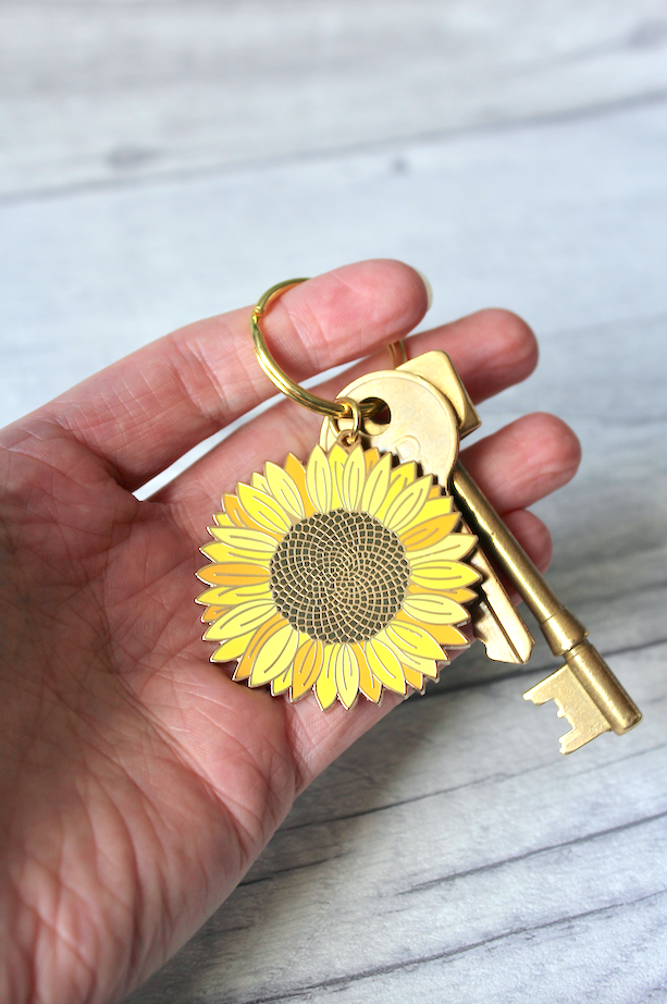 Sunflower Keyring