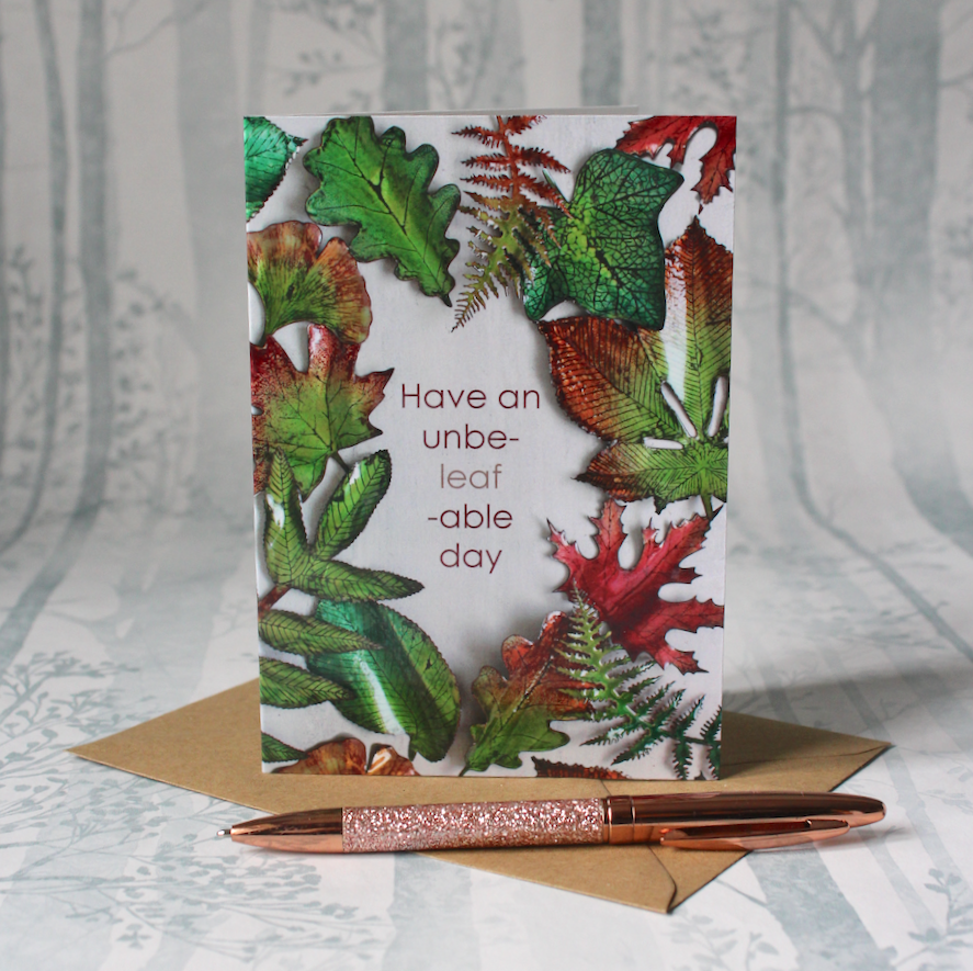 Autumnal Unbe-Leaf-Able Day Card