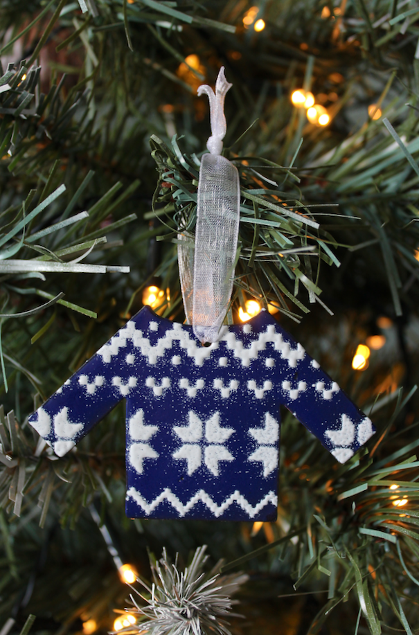 Christmas Jumper Decoration - Blue