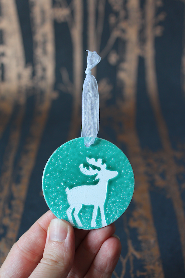 Reindeer Christmas Decoration - Green
