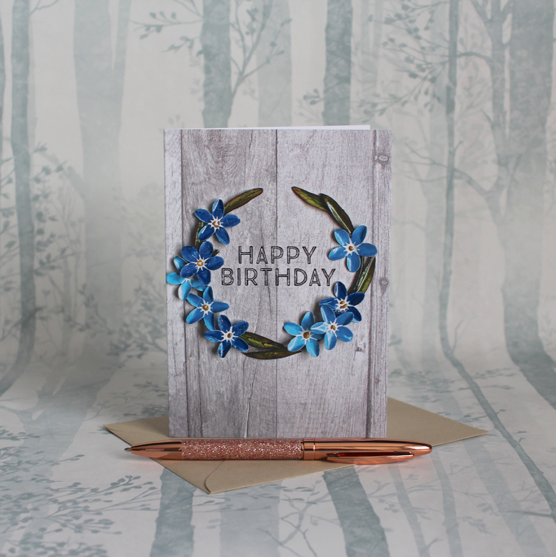 Forget Me Not Birthday Card