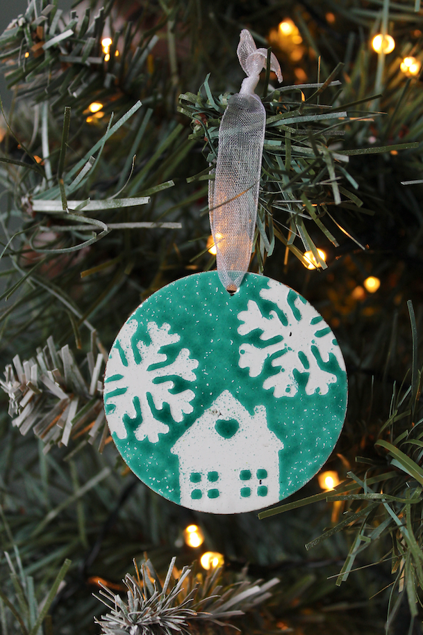 House Christmas Decoration - Green