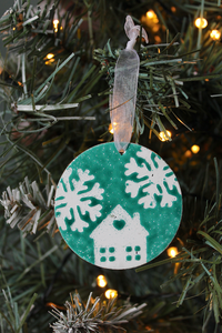 House Christmas Decoration - Green