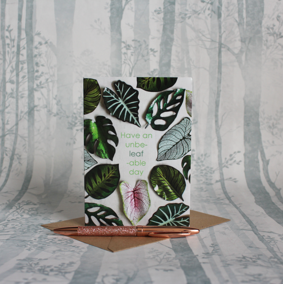 Houseplant Unbe-Leaf-Able Day Card