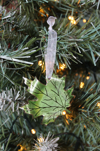 Maple Leaf Christmas Decoration - Green