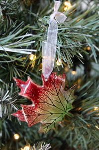 Maple Leaf Christmas Decoration - Two Tone