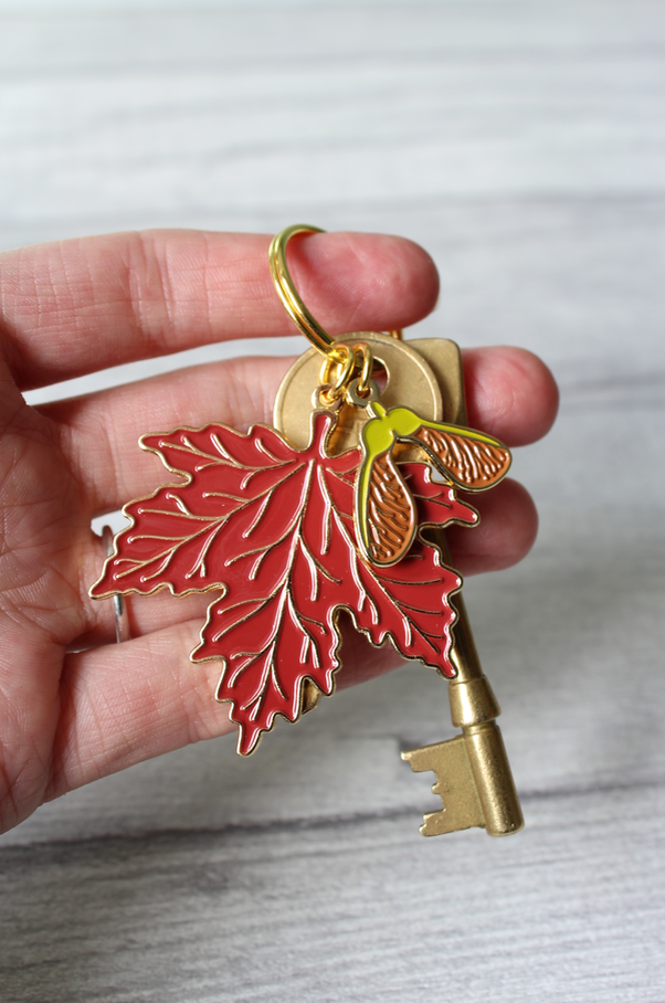 Maple & Seed Keyring