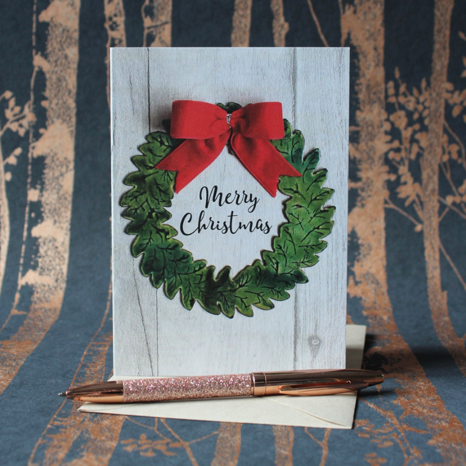 Christmas Wreath Card