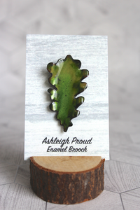 Green Oak Brooch