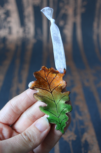 Oak Leaf Christmas Decoration - Two Tone