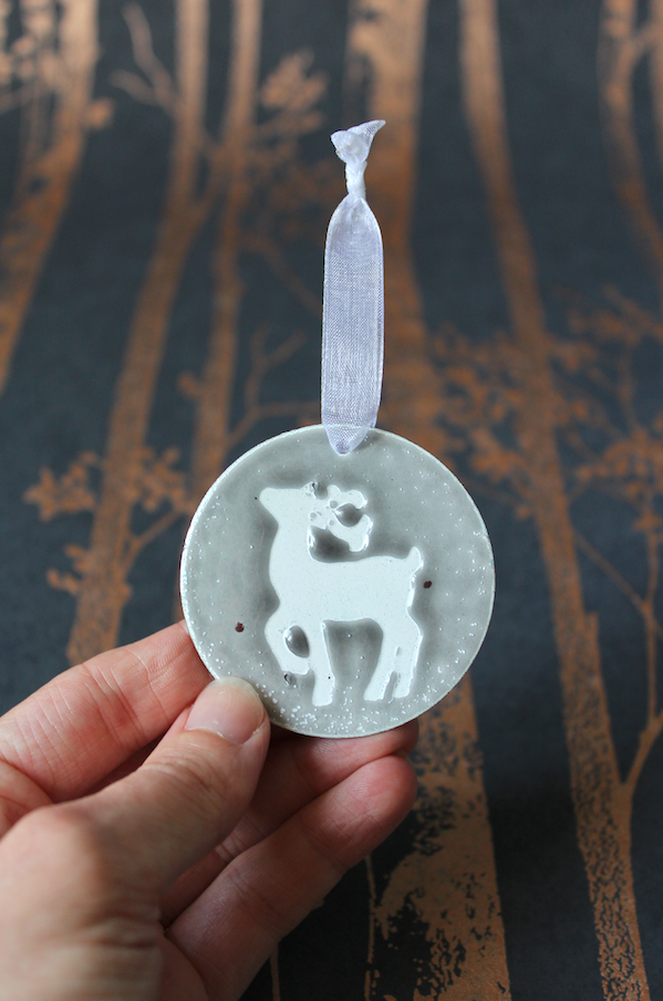 Reindeer Christmas Decoration - Grey