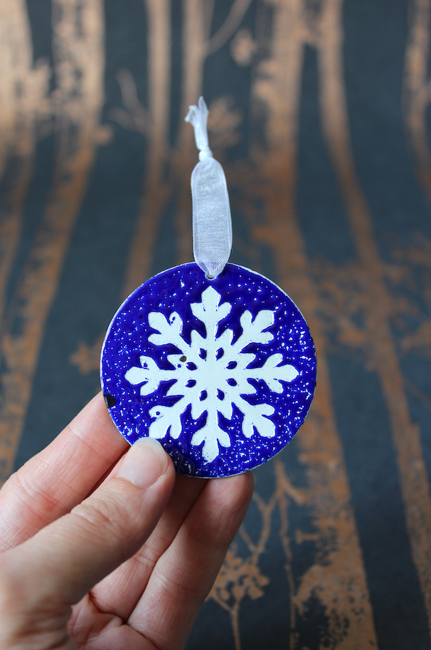 Snowflake Christmas Decoration - Blue