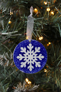 Snowflake Christmas Decoration - Blue