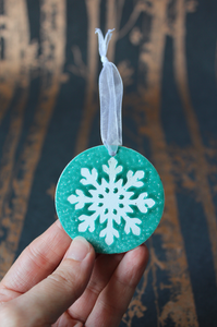 Snowflake Christmas Decoration - Green