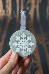 Snowflake Christmas Decoration - Grey