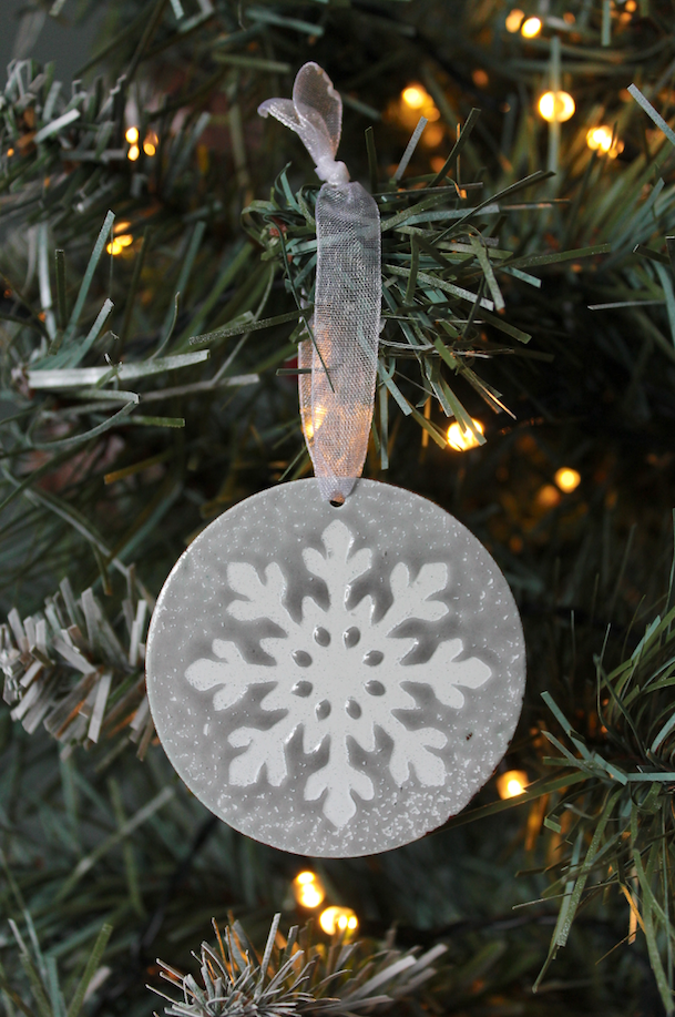 Snowflake Christmas Decoration - Grey