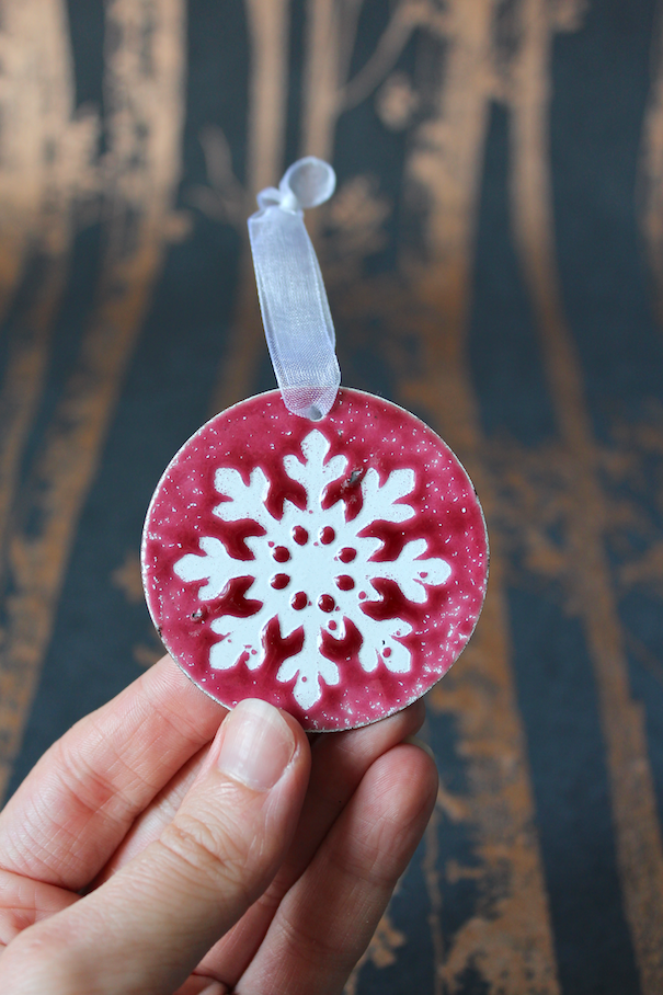 Snowflake Christmas Decoration - Red