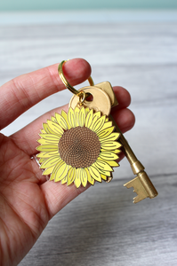 Sunflower Keyring