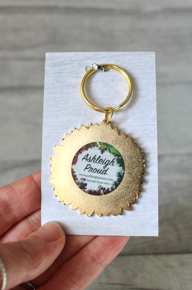 Sunflower Keyring