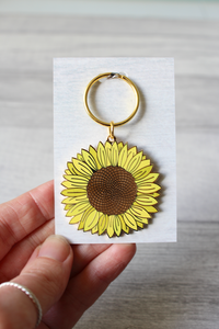 Sunflower Keyring